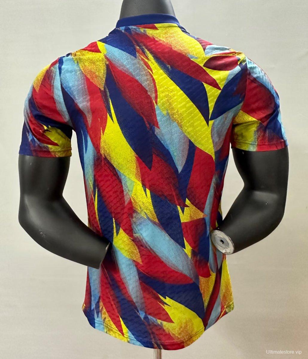 Player Version 2023/24 Arsenal FC Pre-Match Colorful Geometric Pattern Jersey