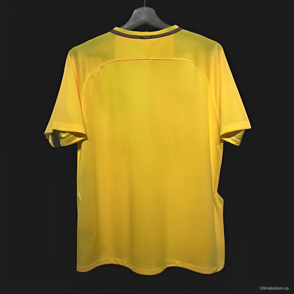 Retro 17/18 PSG Away Yellow Jersey