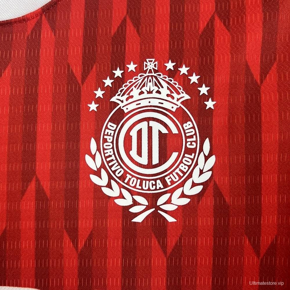 25/26 Deportivo Toluca Home Jersey