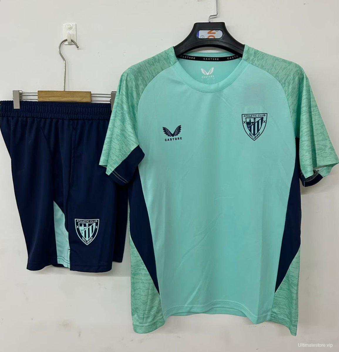2526 Athletic Bilbao Training Jersey Mint Green+Shorts