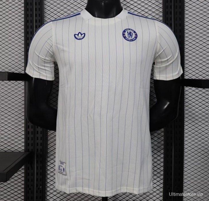 Player Version 25/26 Chelsea Adidas Original Terrace Icons WHITE Jersey