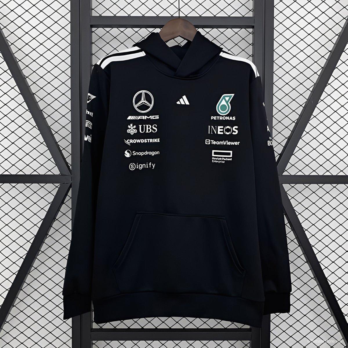 2026 F1 Mercedes-AMG Petronas F1 Team Black Hoodie