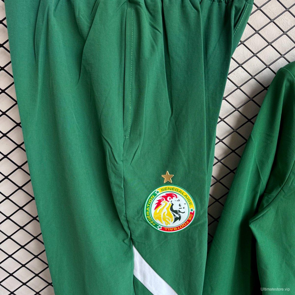 25/26 Algeria Green Full Zipper Windbreaker + Long Pants