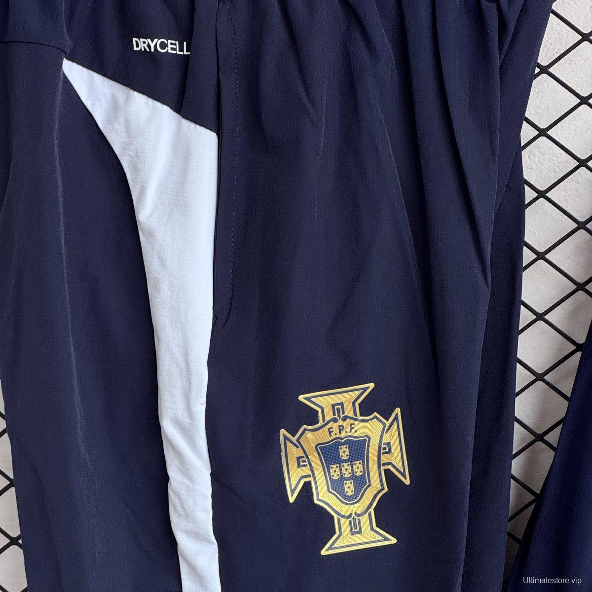 25/26 Portugal Navy Full Zipper Windbreaker + Long Pants