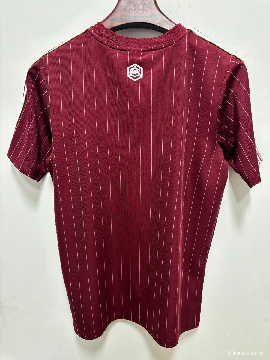 2026 Arsenal Adidas Terrace Icons Maroon Jersey