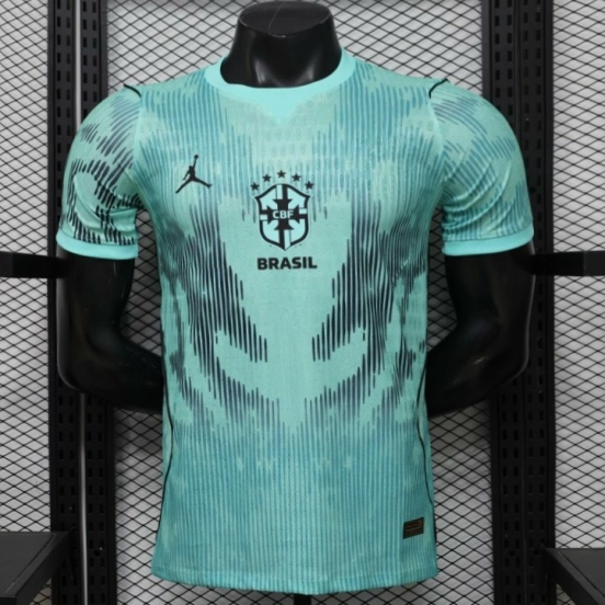Player Version 26/27 Brazil Mint Green & Black Pattern Special Edition Jersey