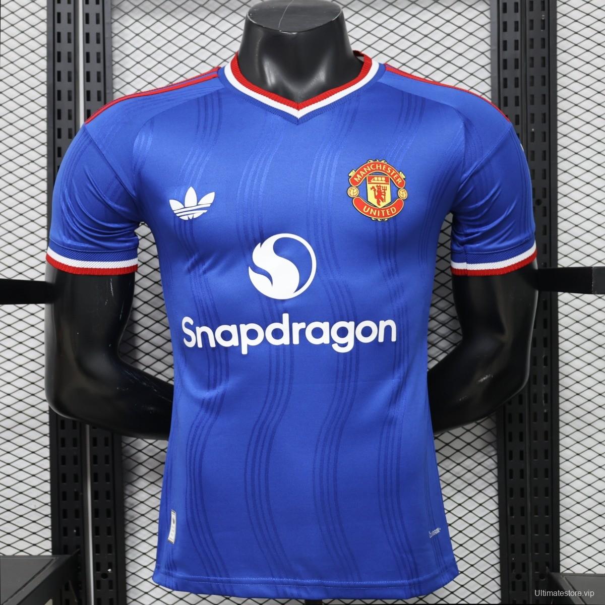 Player Version 26/27 Manchester United Away  Blue  Special Edition Jersey