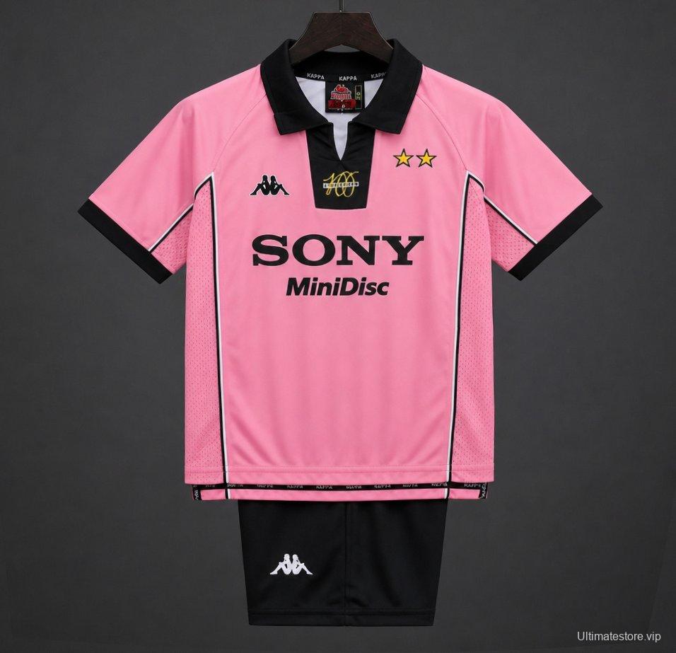 Retro Kids 97/98 Juventus Pink Away Jersey