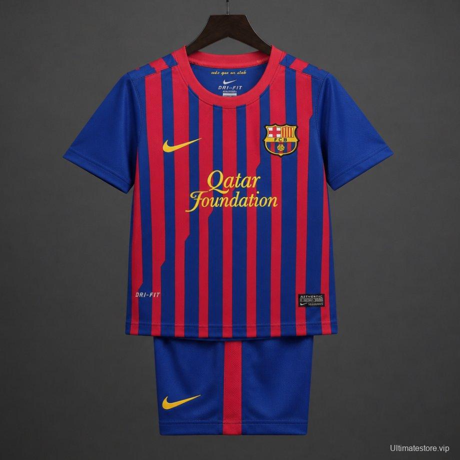 Retro Kids 11/12  FC Barcelona Home Jersey