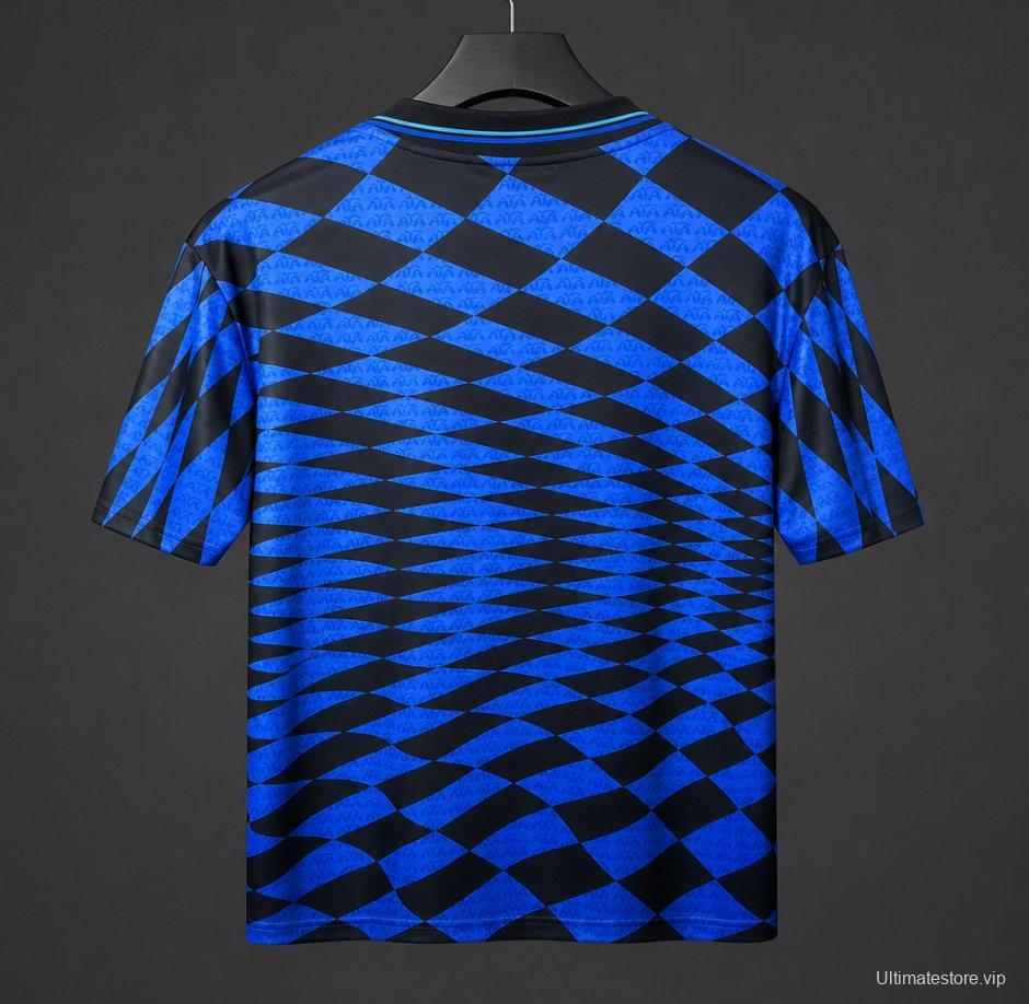 2026 Argentina x Thrasher x AFA Jersey With Blue Checkered Pattern
