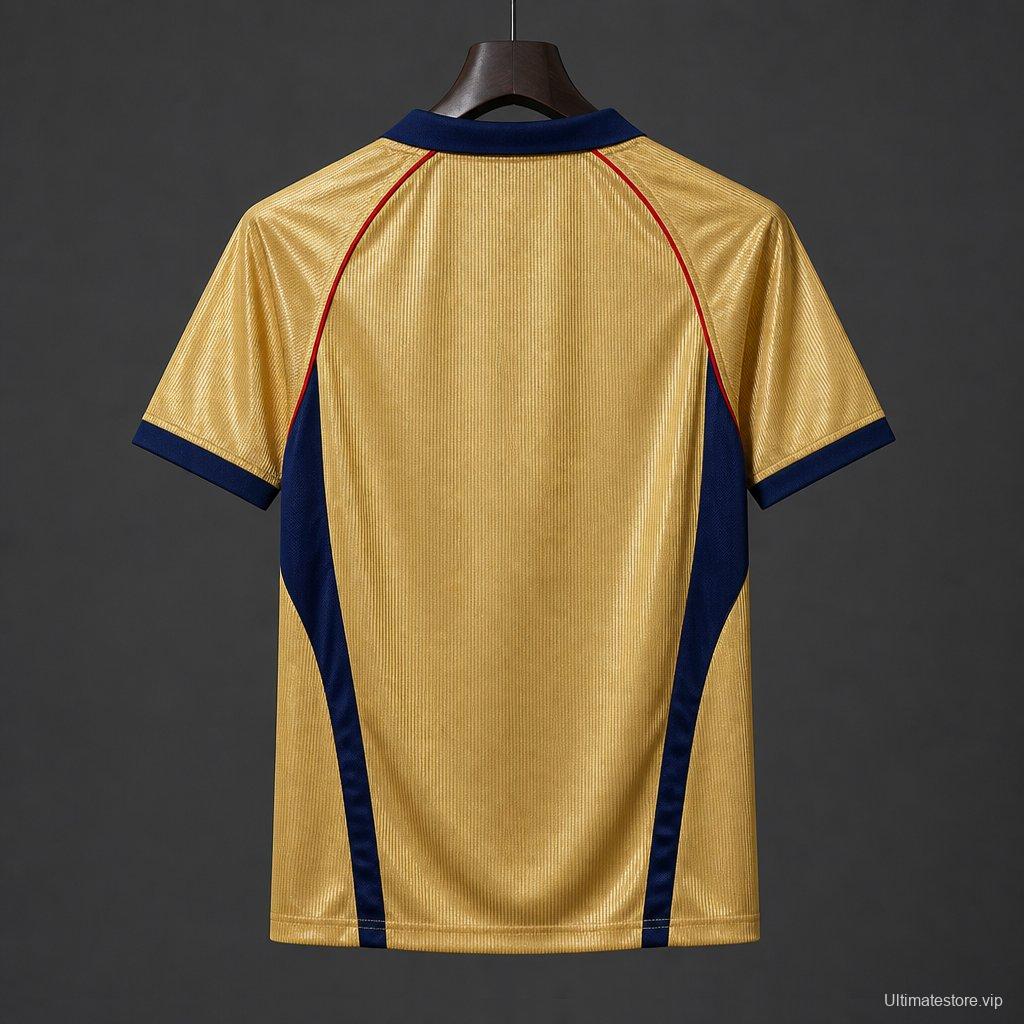 26/27 Arsenal Vintage 2001/02 Remake Gold Away Jersey
