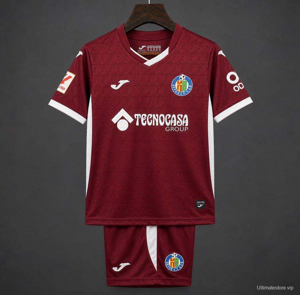 2026 Kids Getafe CF Away Wine Jersey