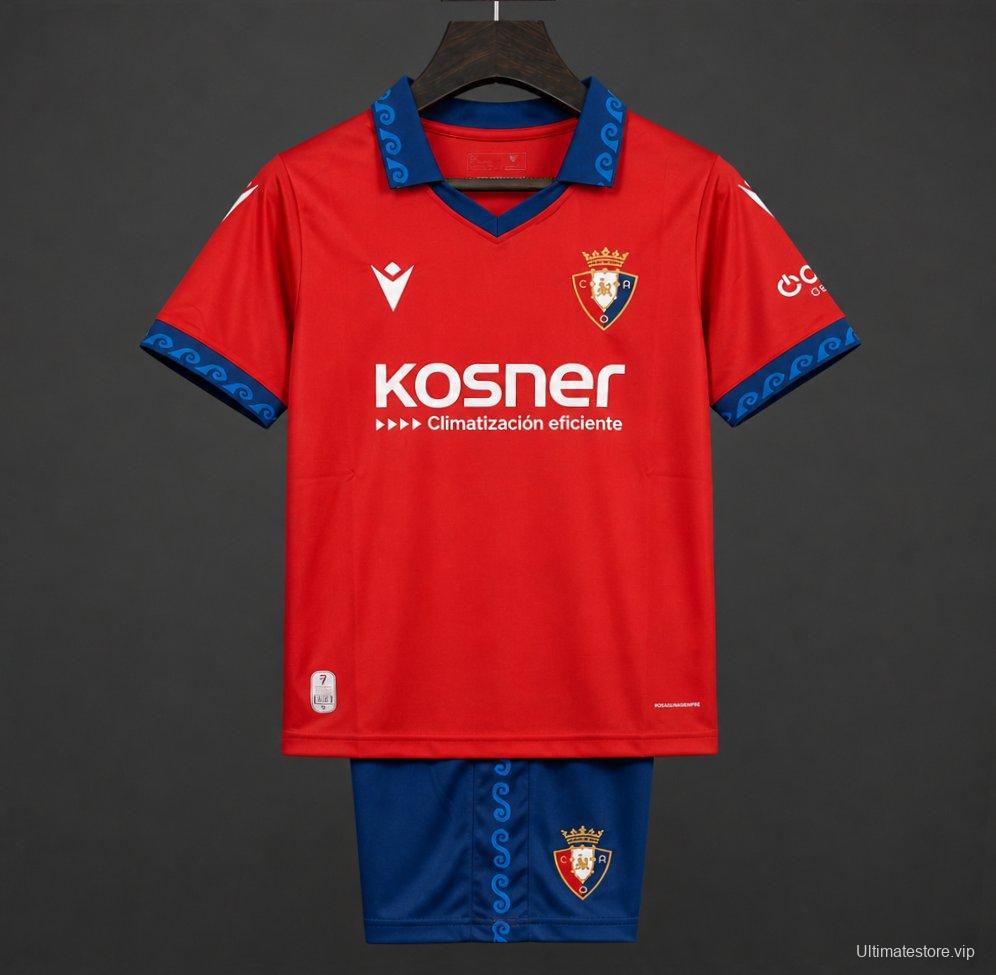 26/27 Kids CA Osasuna Home Jersey