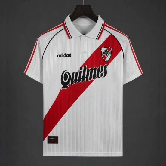 Retro 95/96 River Plate Home White Jersey