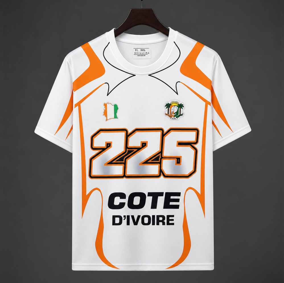 2026 Ivory Coast Côte d'Ivoire White "225" Special Edition Jersey