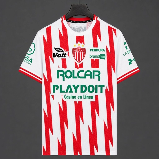 26/27 Necaxa Home White Red Jersey