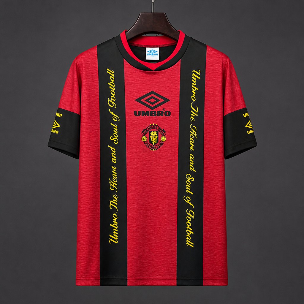 Retro 94/95 Manchester United Red Black Jersey